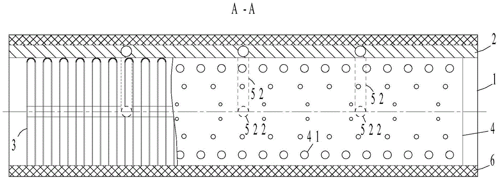 Constant temperature device for plasticizing air duct cloth