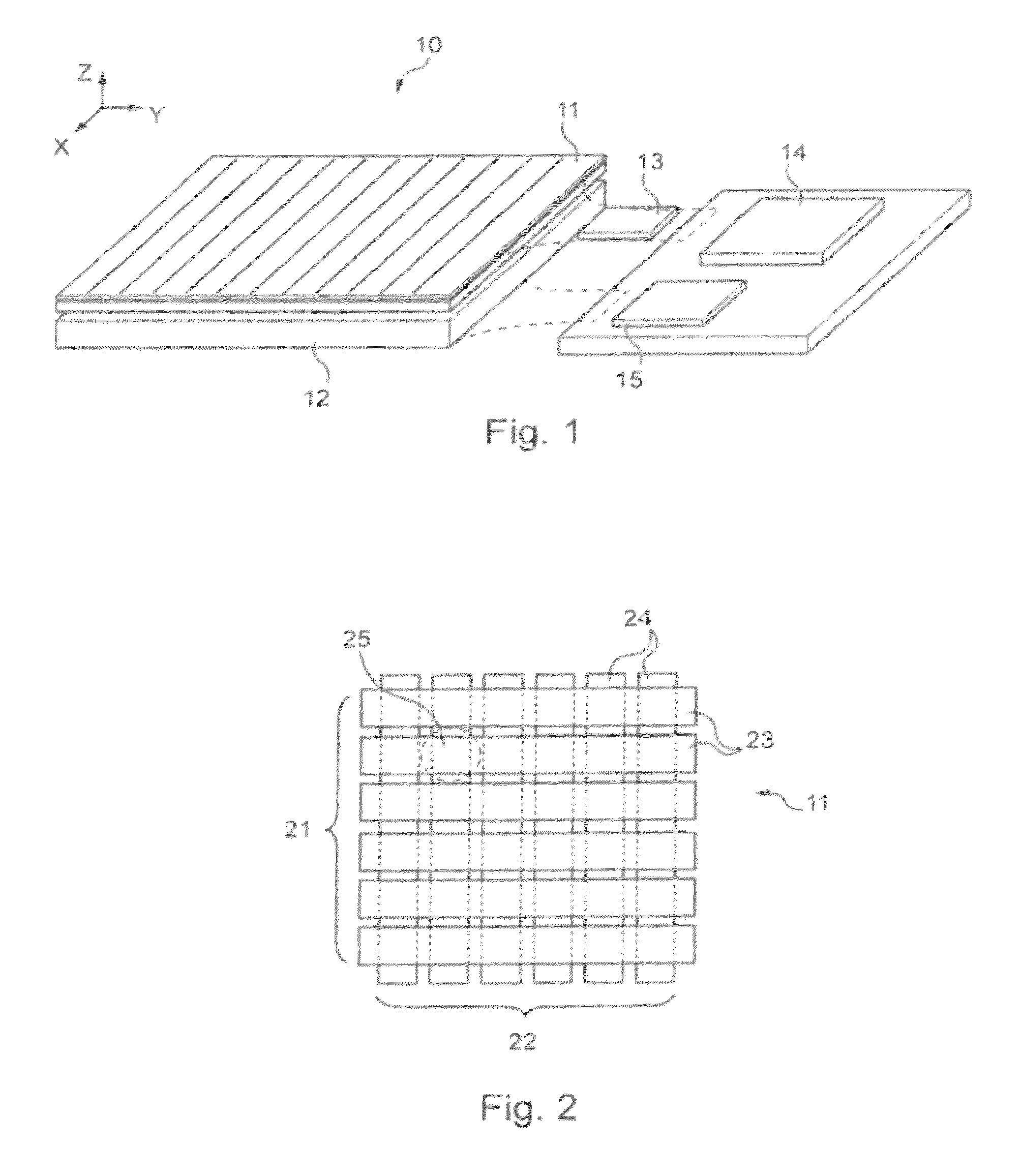 Method and device for acquisition of data from a multicontact matrix tactile sensor