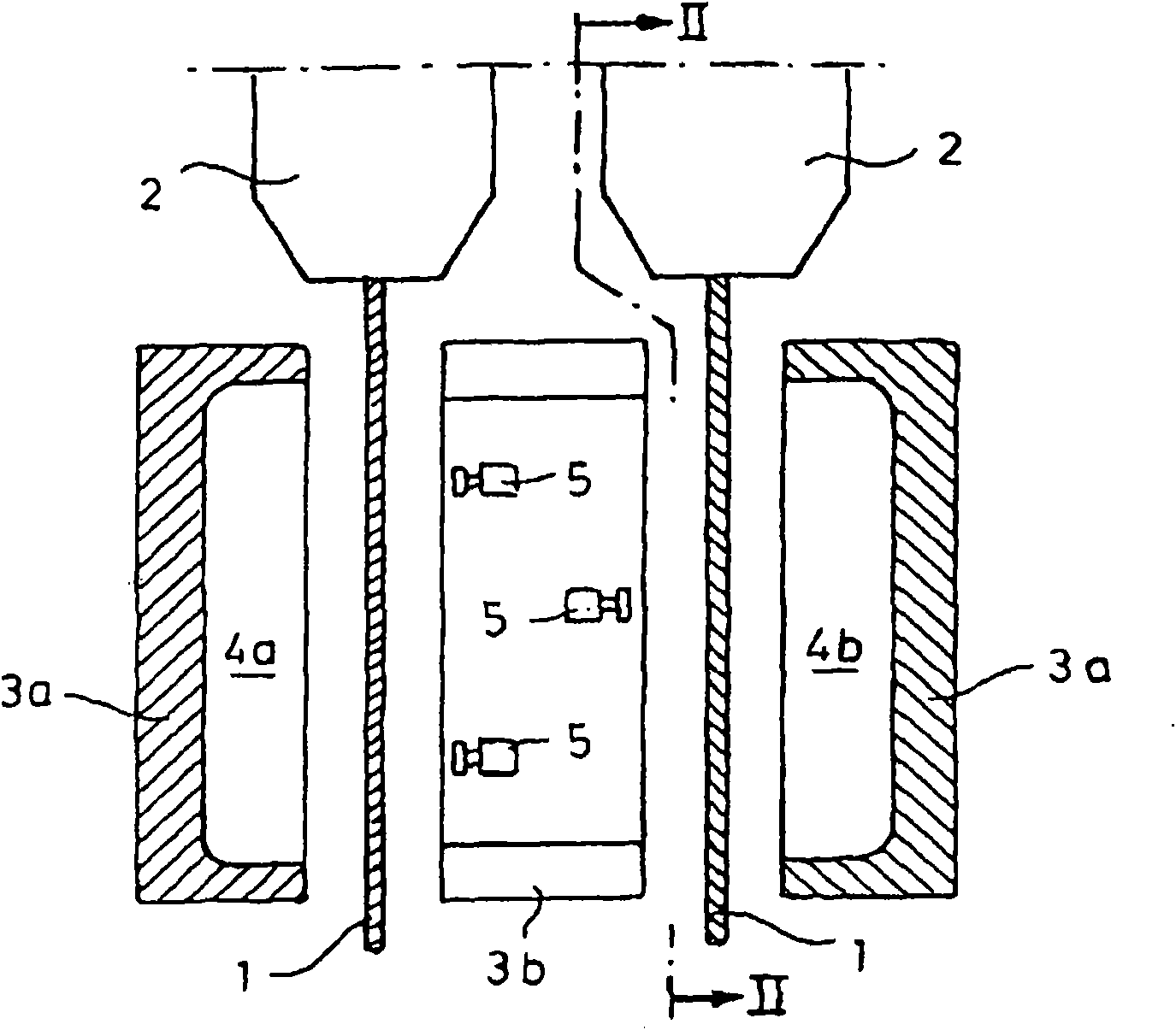 Device for the extrusion of web-shaped or belt-shaped preforms from thermoplastic plastic, and method for the extrusion of such a preform