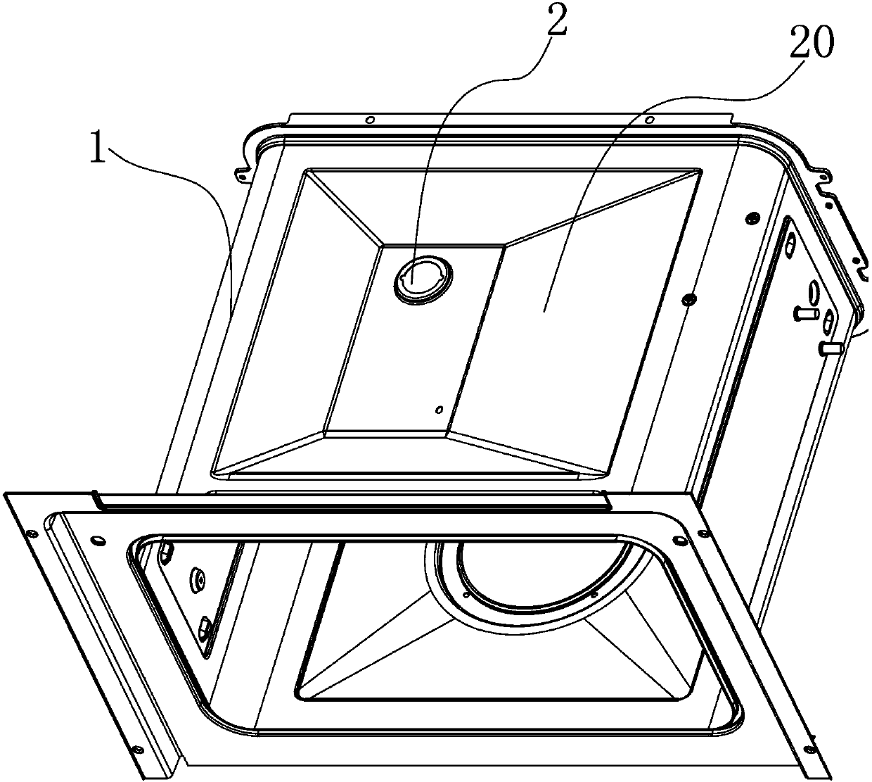 Embedded electric-steamer steam discharge system