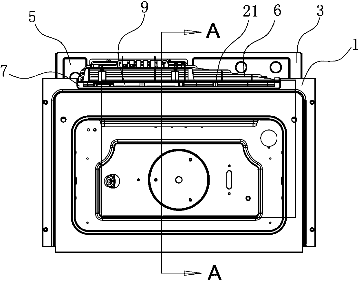 Embedded electric-steamer steam discharge system