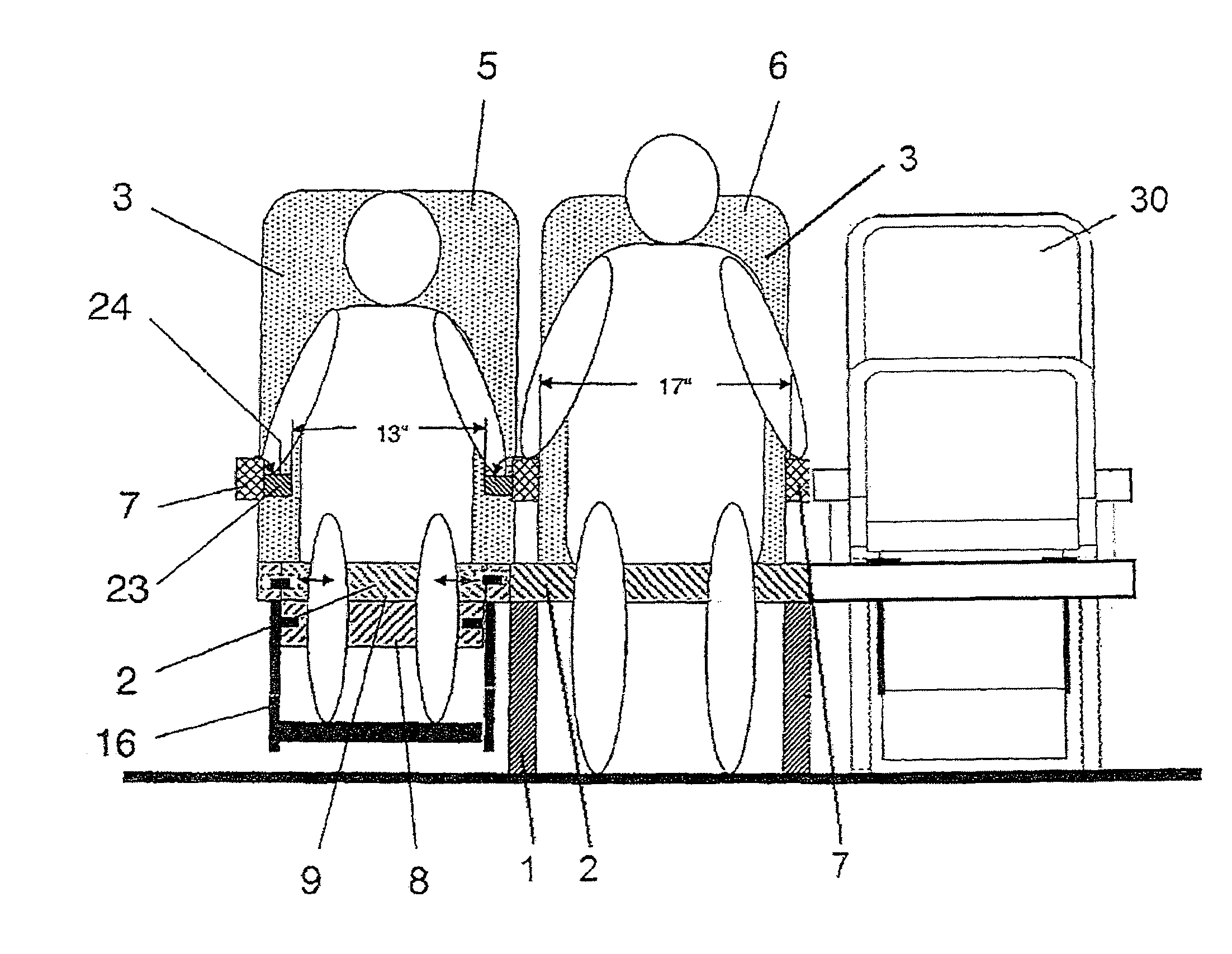 Seat for transport vehicle