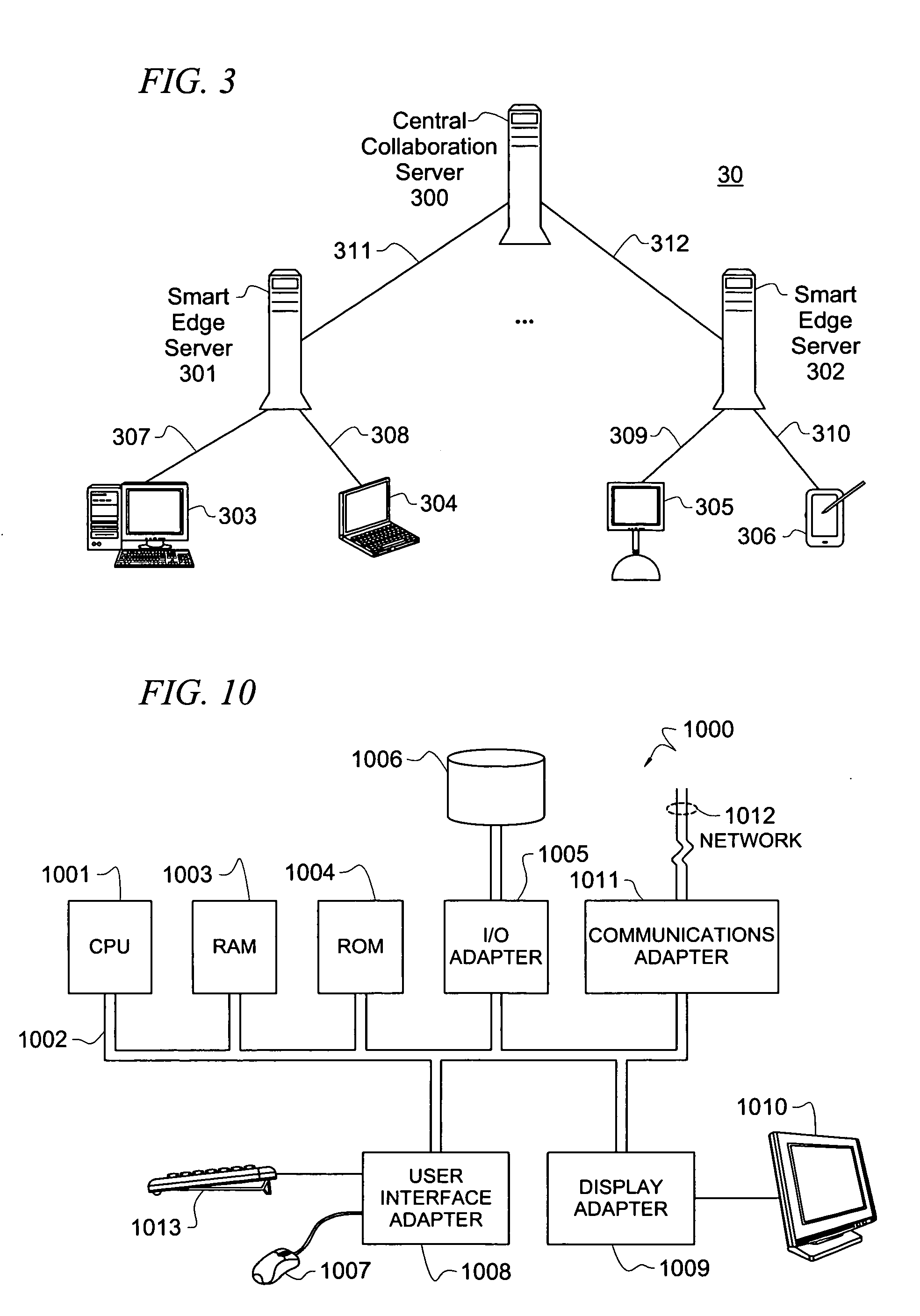 Network configuration with smart edge servers