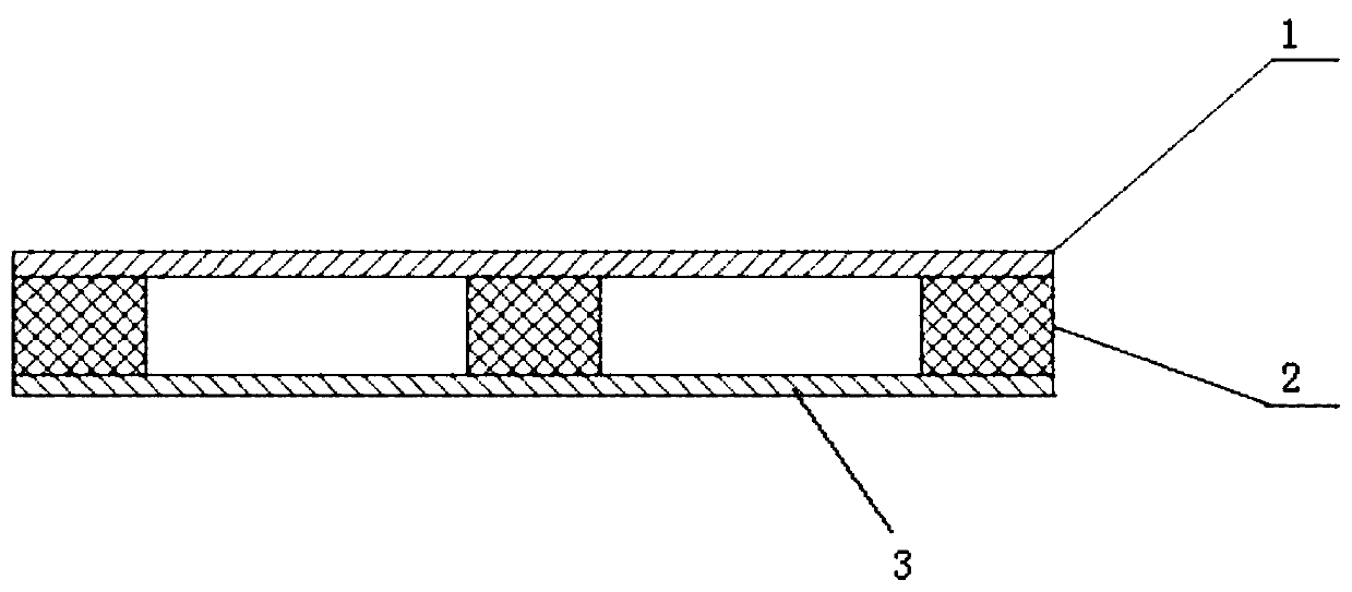 Light thermoplastic honeycomb plate composite material tray and manufacturing method thereof