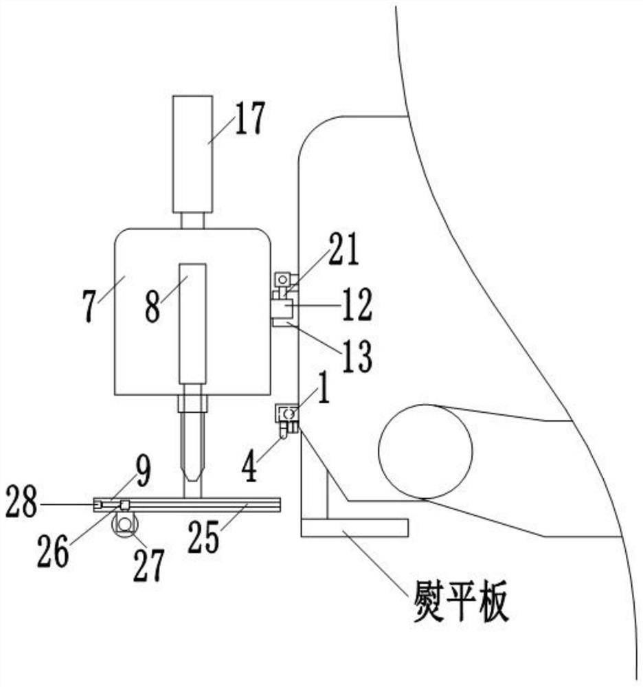 Mixing and laying device of asphalt mixture for road engineering