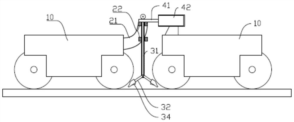 Anti-gust emergency braking device of rail-mounted gantry crane