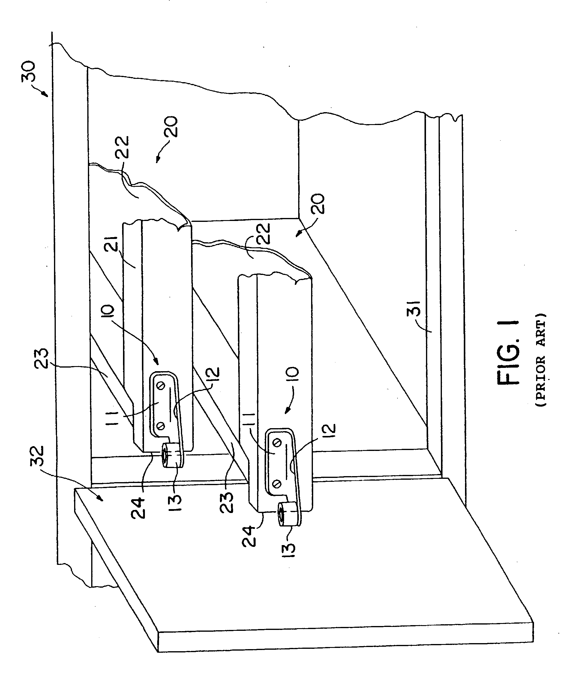 Drawer stop device with dual-side mountable roller