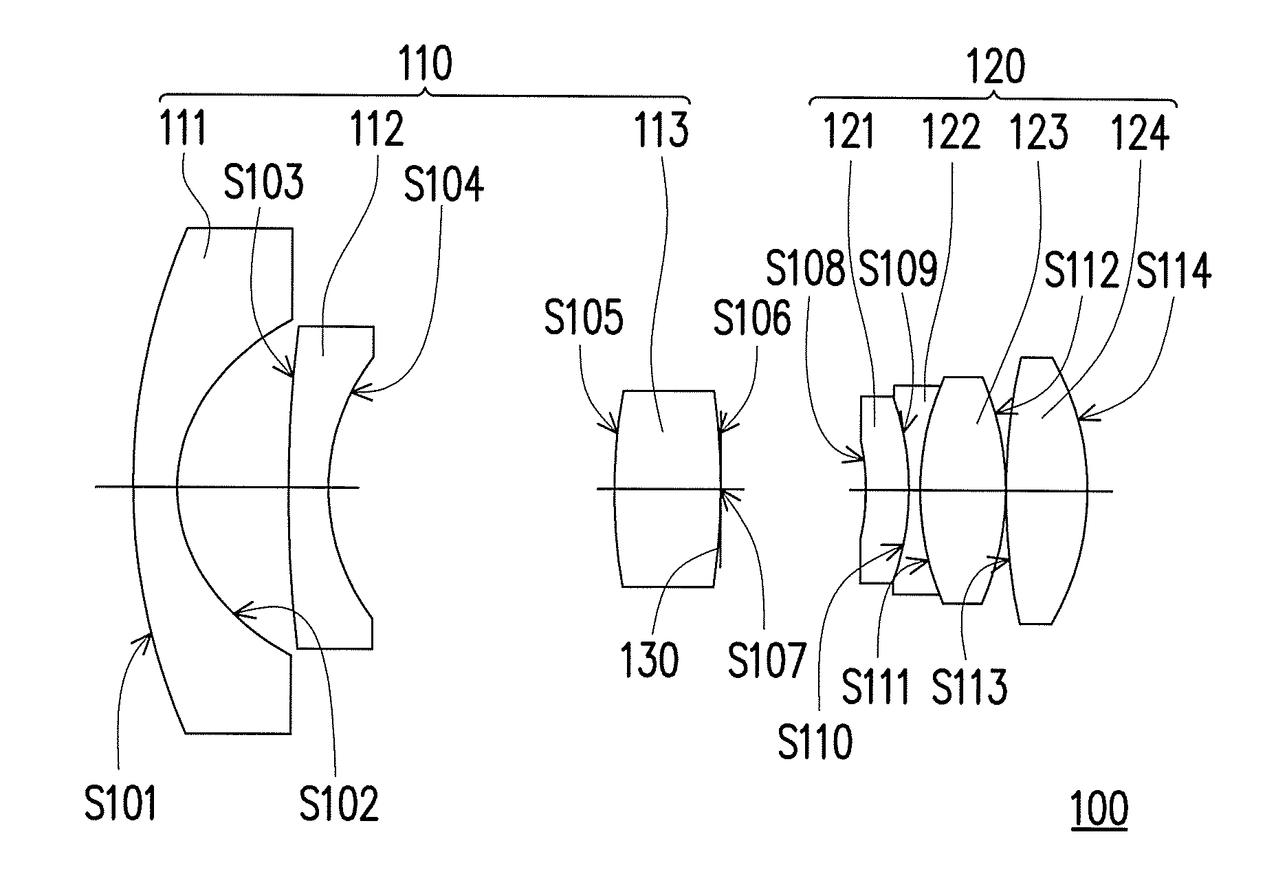 Fixed-focus lens