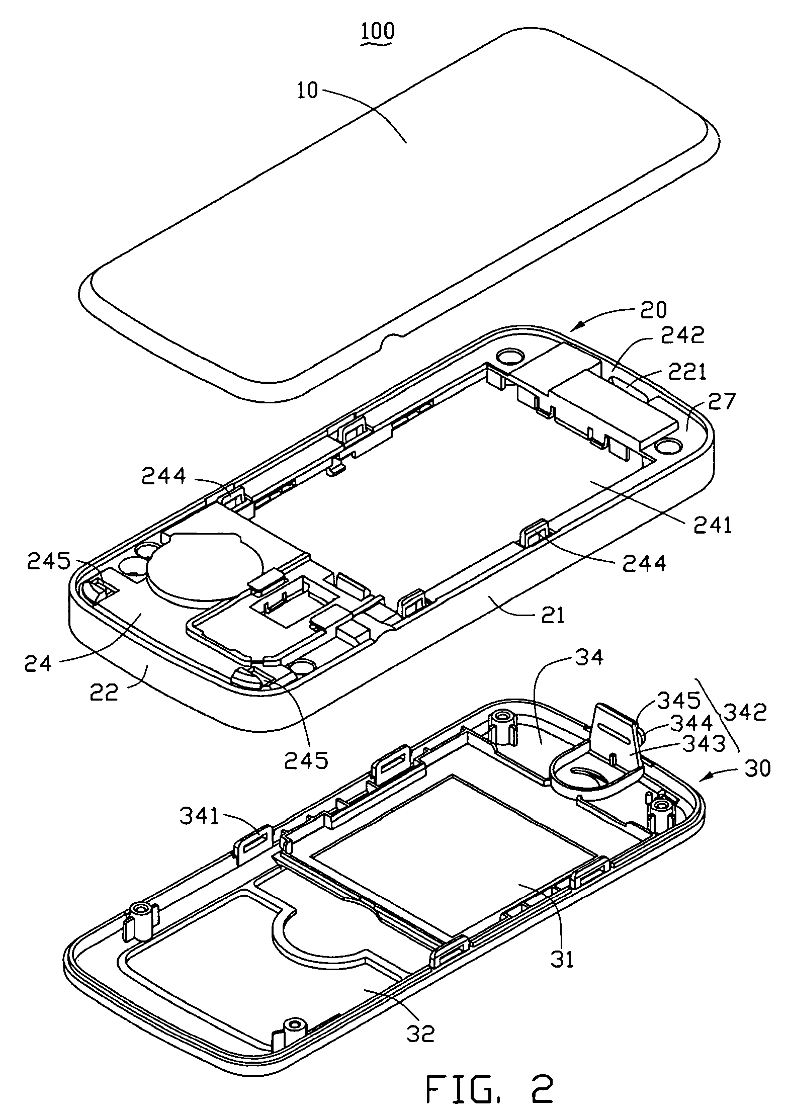 Battery cover latching assembly for portable electronic device