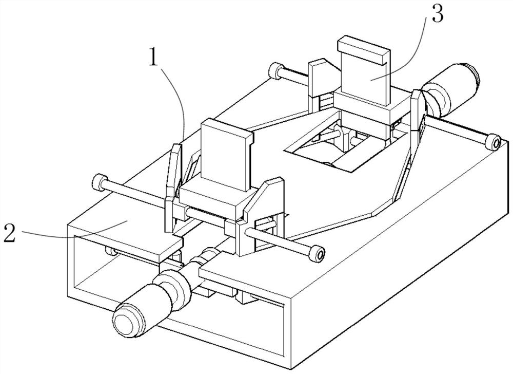 A stabilizing device for automated mechanical production