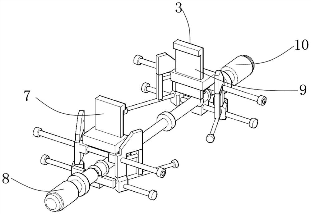 A stabilizing device for automated mechanical production