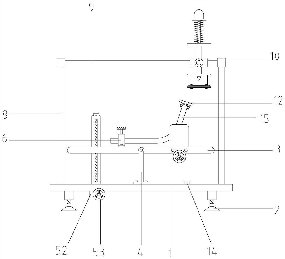 A non-standard elbow flange welding positioning tool