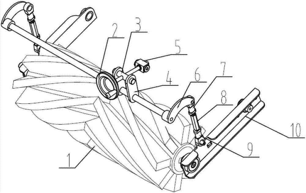 Adjusting mechanism for main brush of ground sweeping vehicle