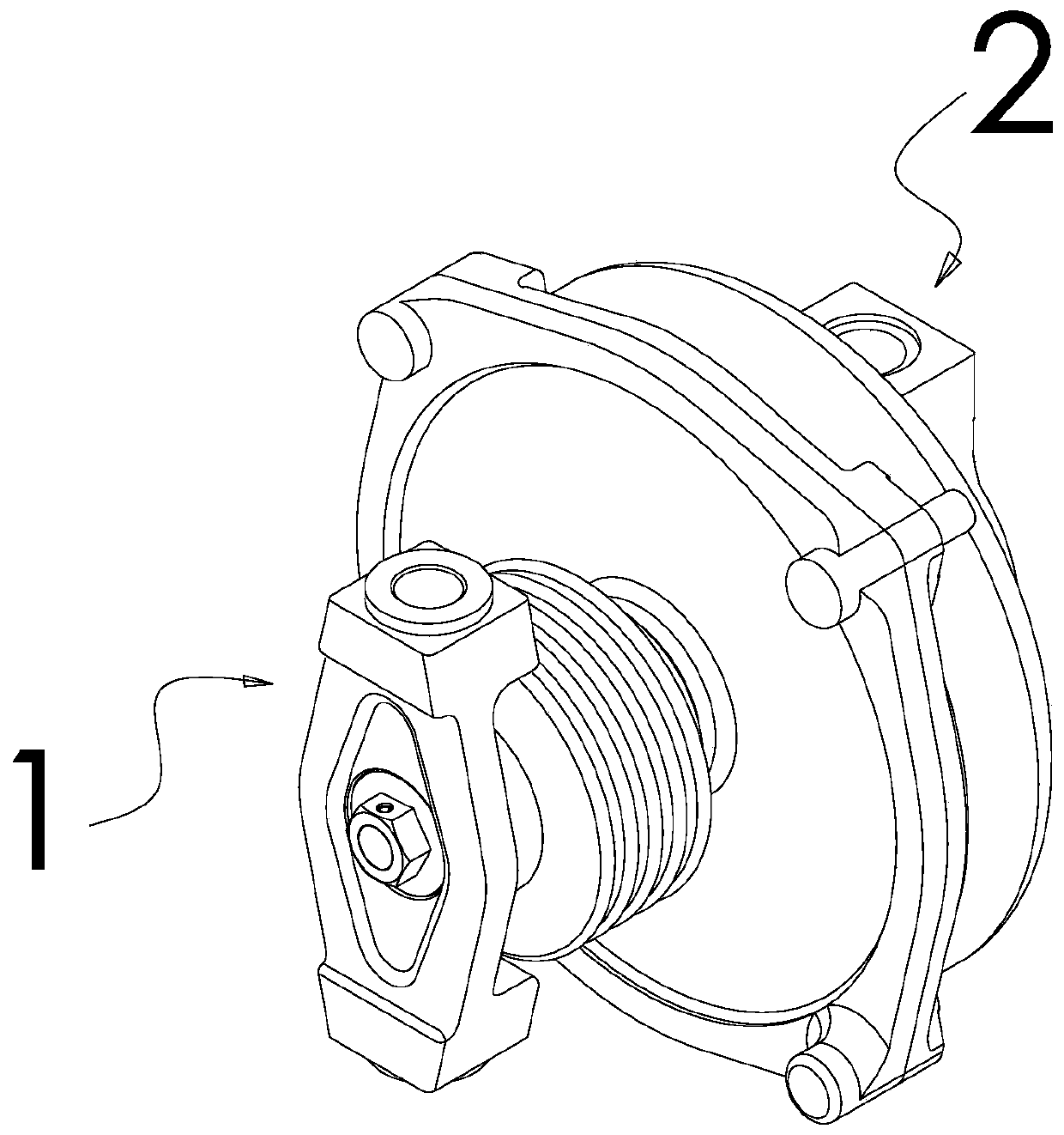 Pneumatic Brake Cylinder, Air Brake Device and Adjustment Clearance Identification Method