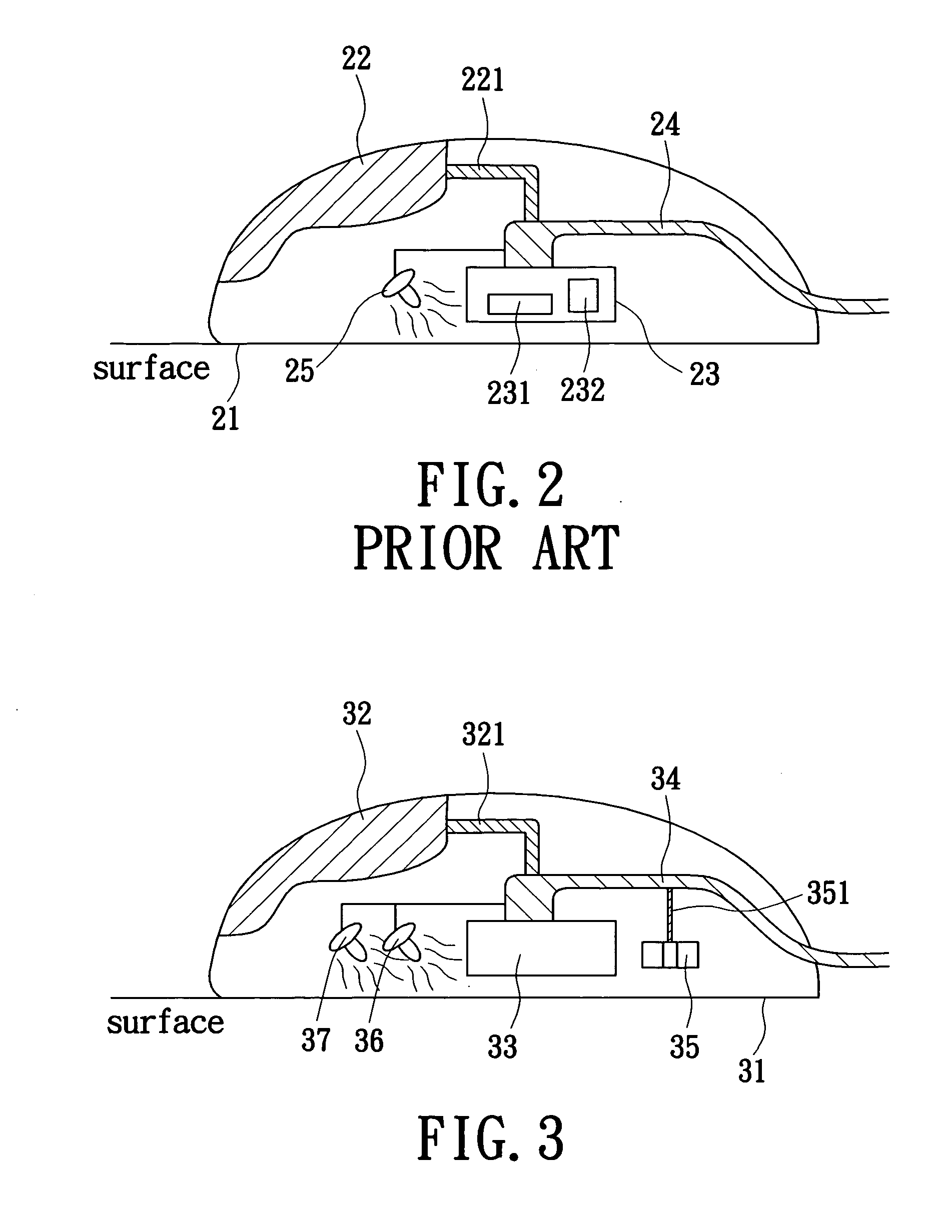 Optical mouse having a dual light source and a method thereof