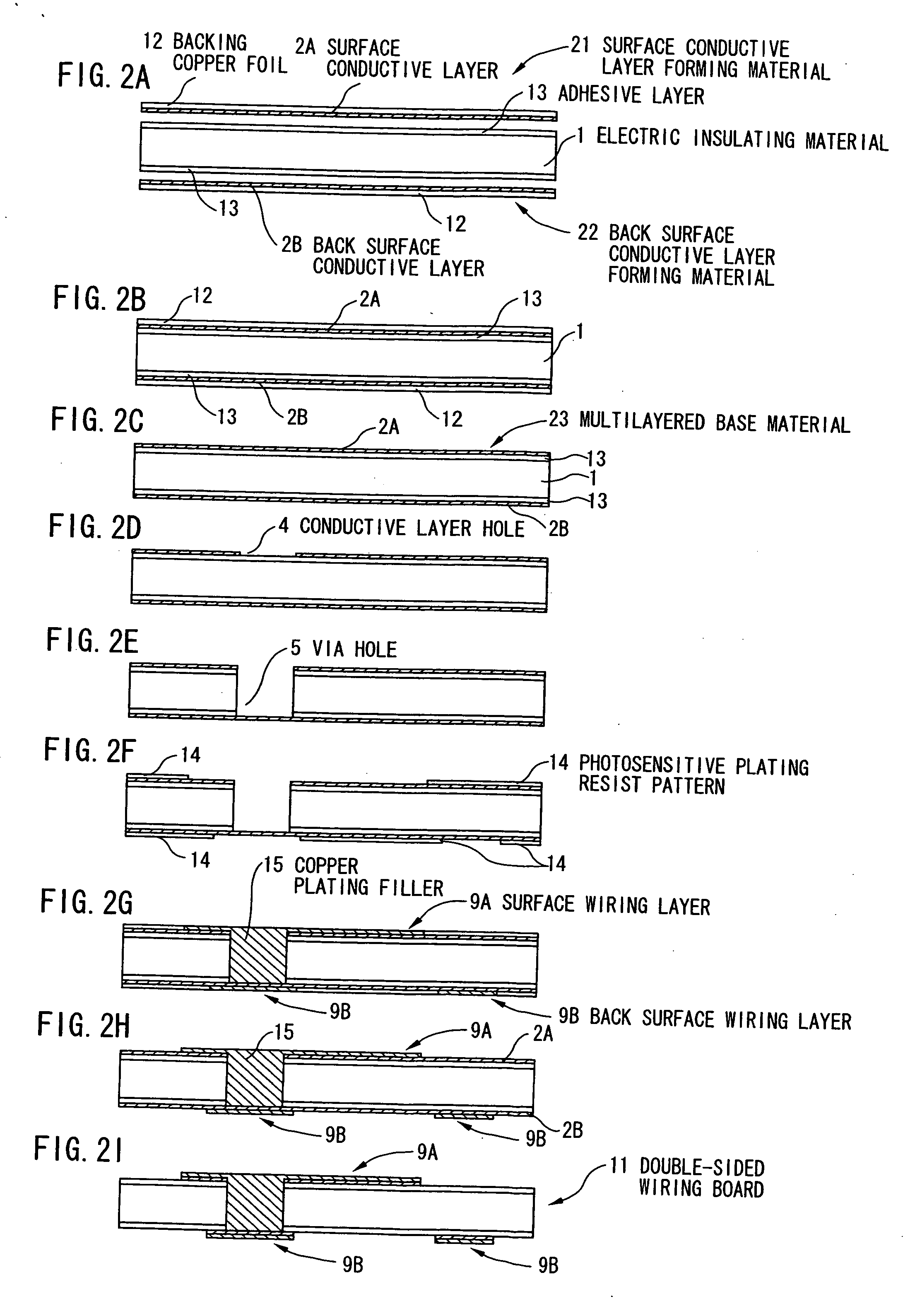 Method for fabricating a multilayer wiring board, multilayer wiring board, and electronic device using the same