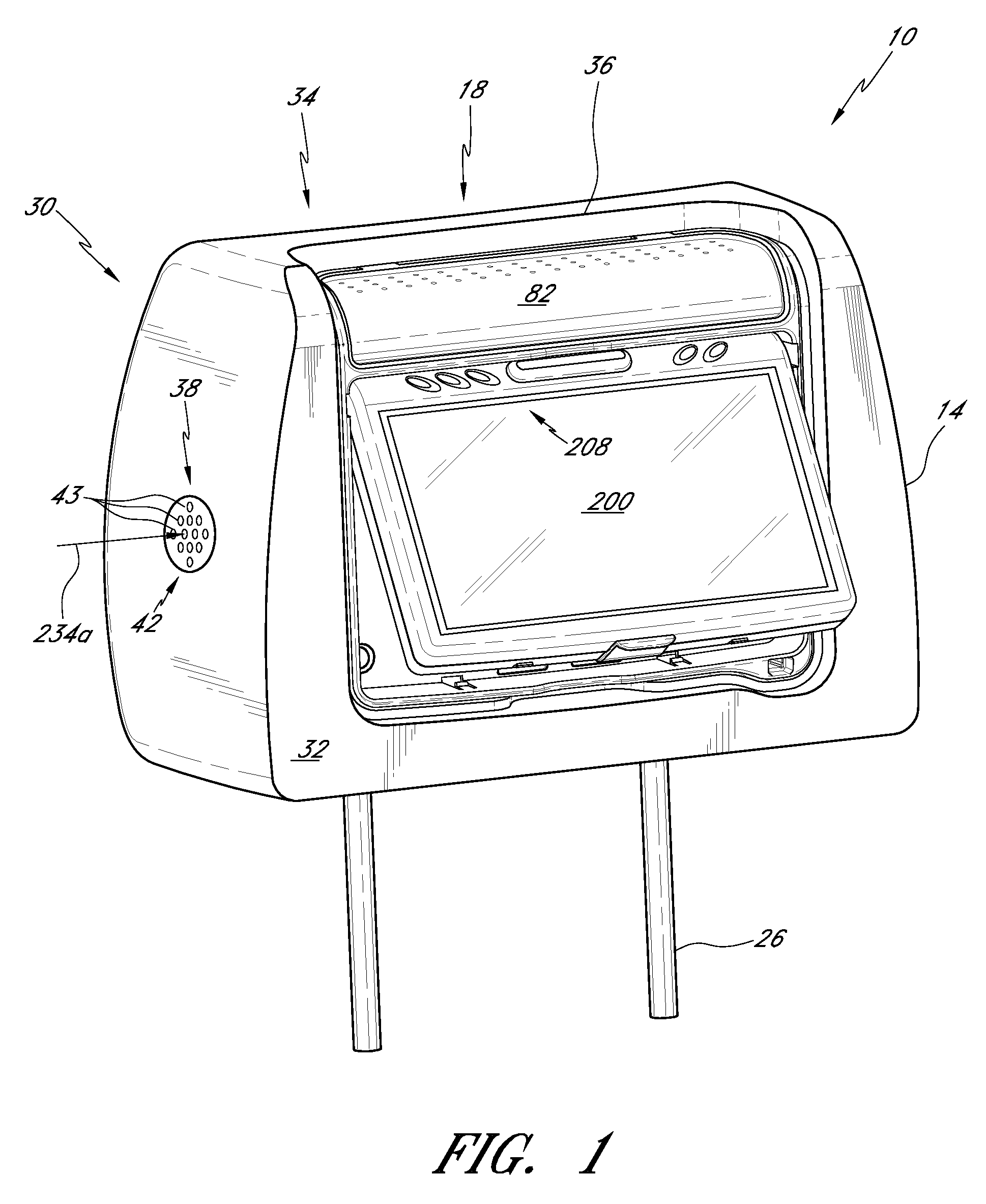 Headrest-mounted entertainment systems