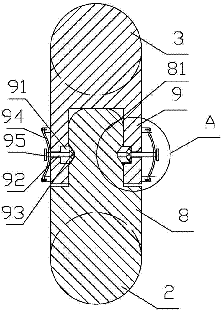 Elastic piece damping type dual-ring odontoid sighting device