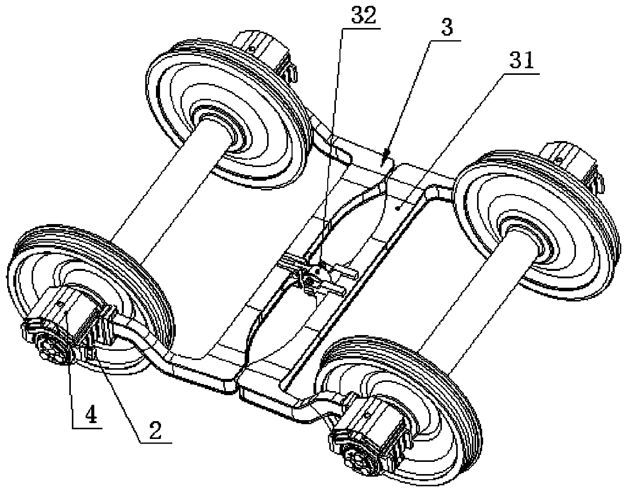 Low-power radial welding bogie