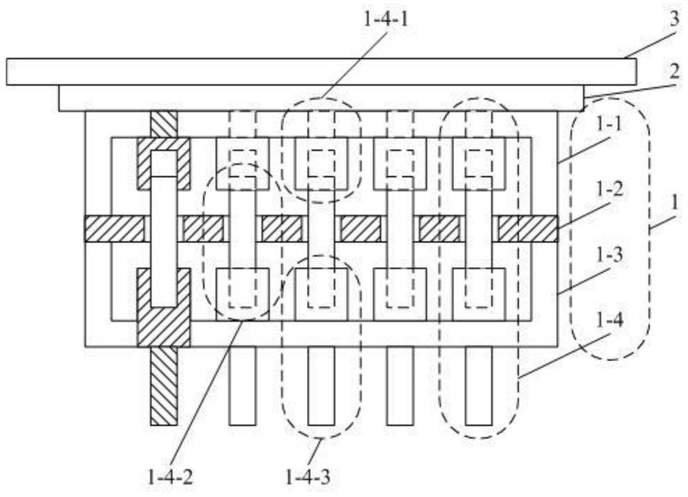 MEMS probe structure for chip testing in ultra-high temperature working environment