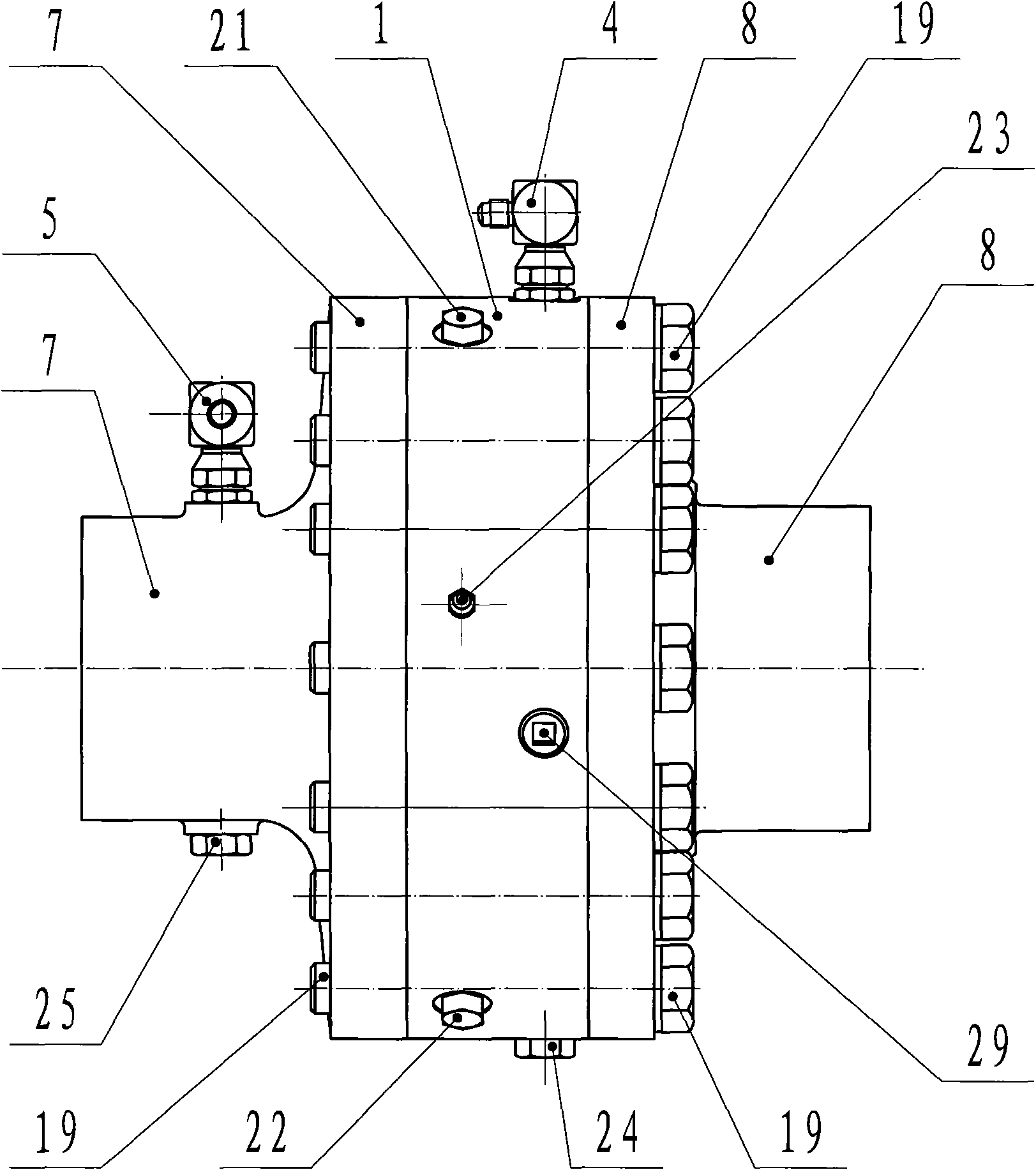 Brake with cooling in driving axle of battery forklift