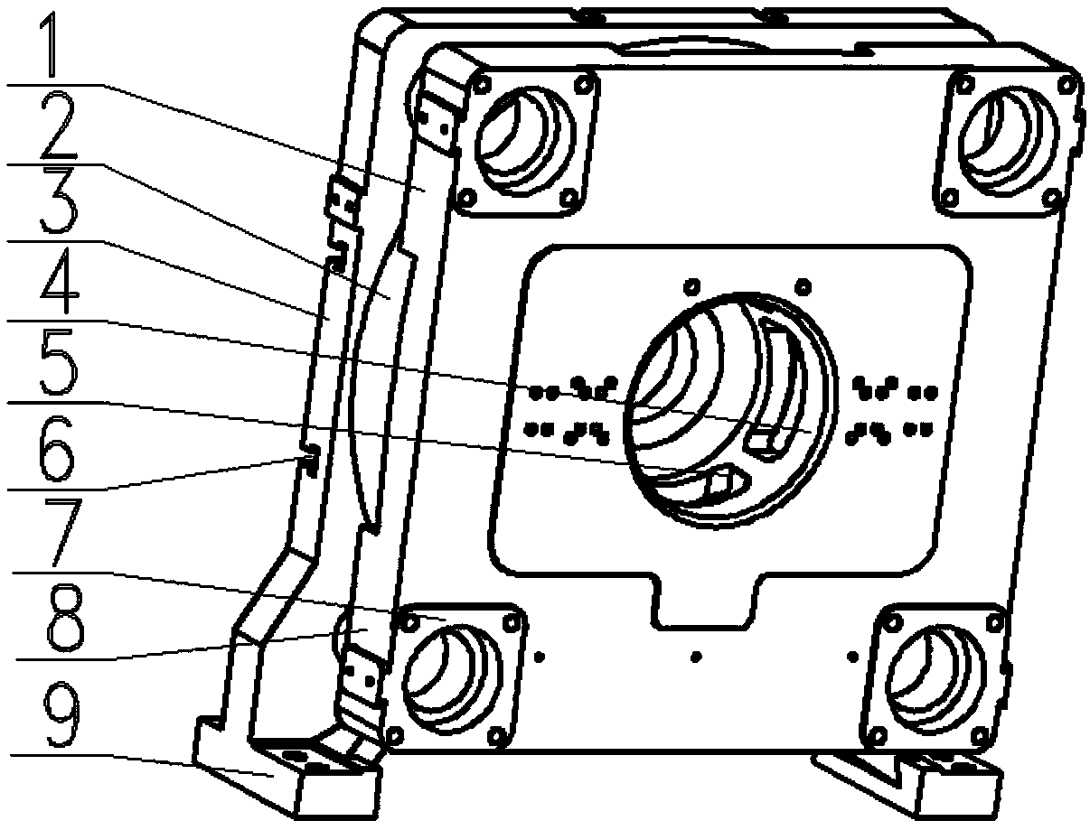 Mold combining mechanism of injection machine