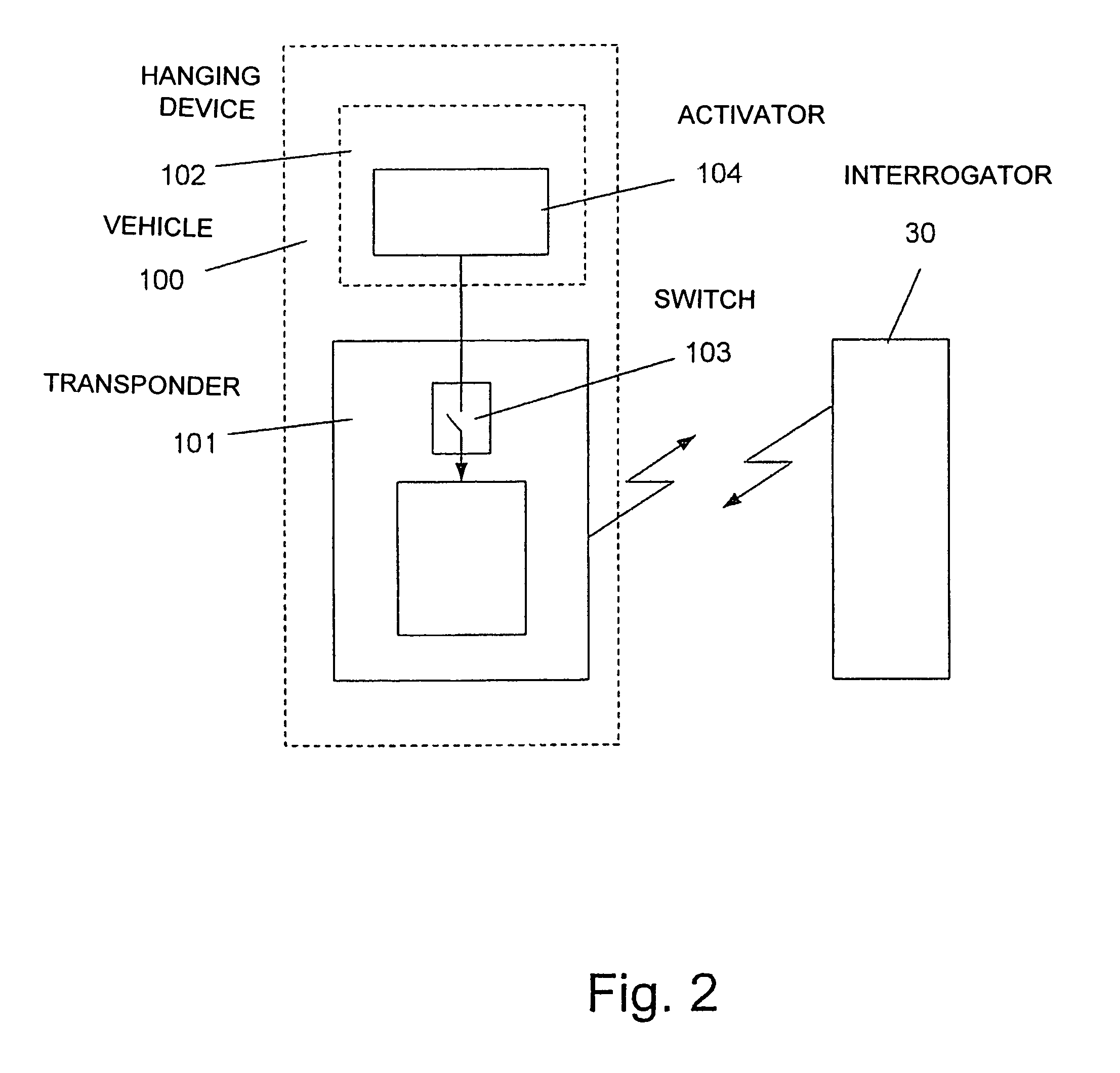 Toll transponder with deactivation means