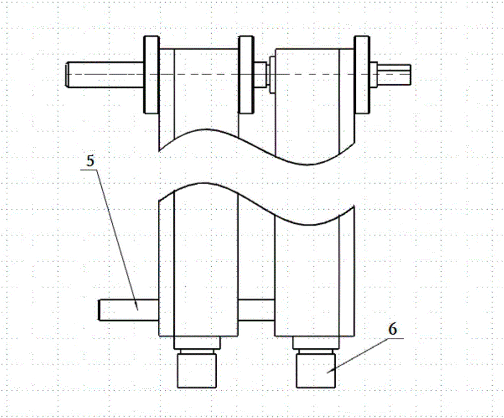 Gas protection device for front side of titanium alloy material weld joint