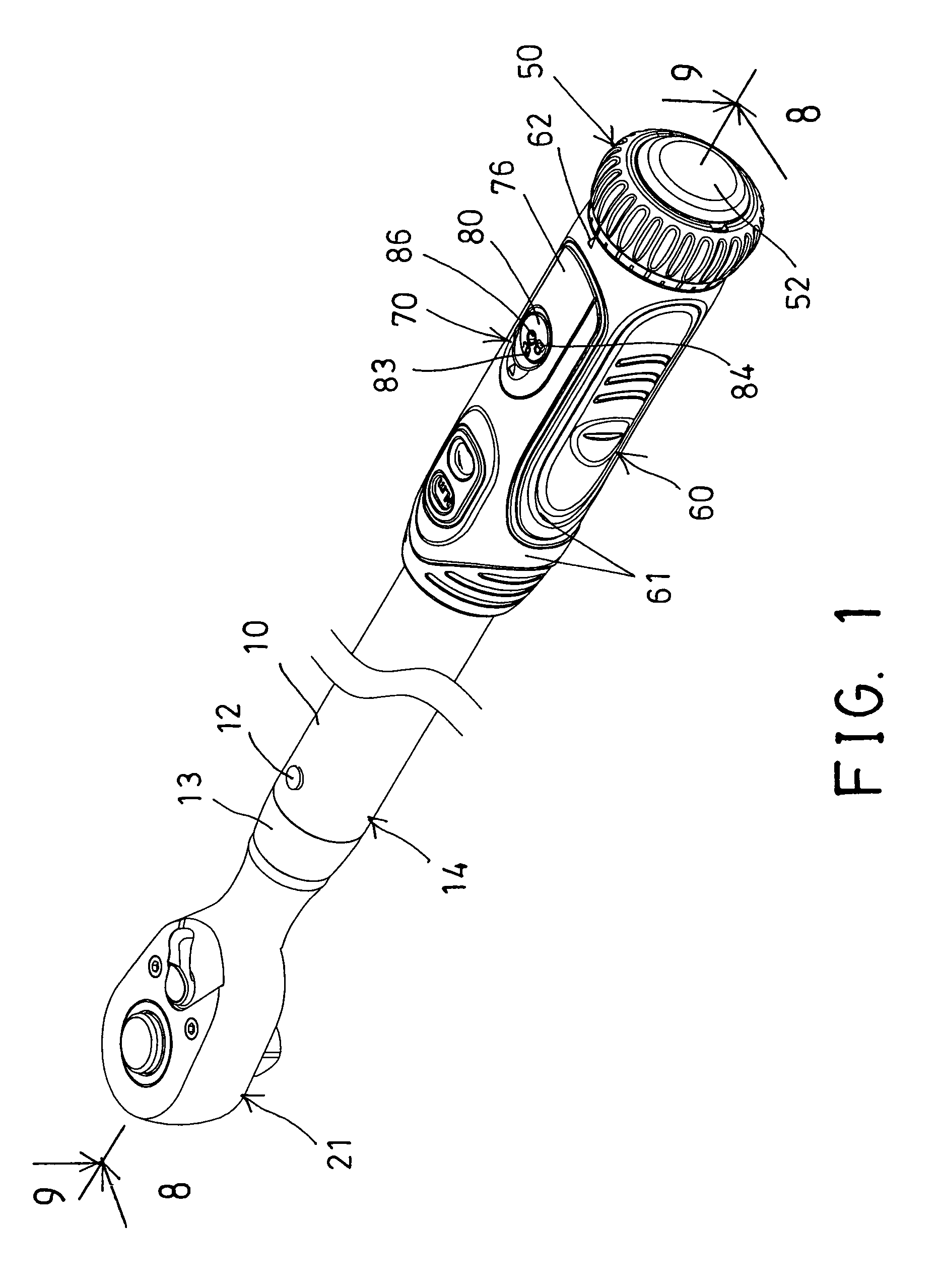 Adjustable torque wrench having lock device