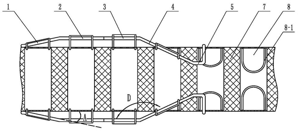 Mask ear belt ear folding device