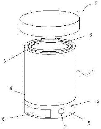 Storage stool with night lamp