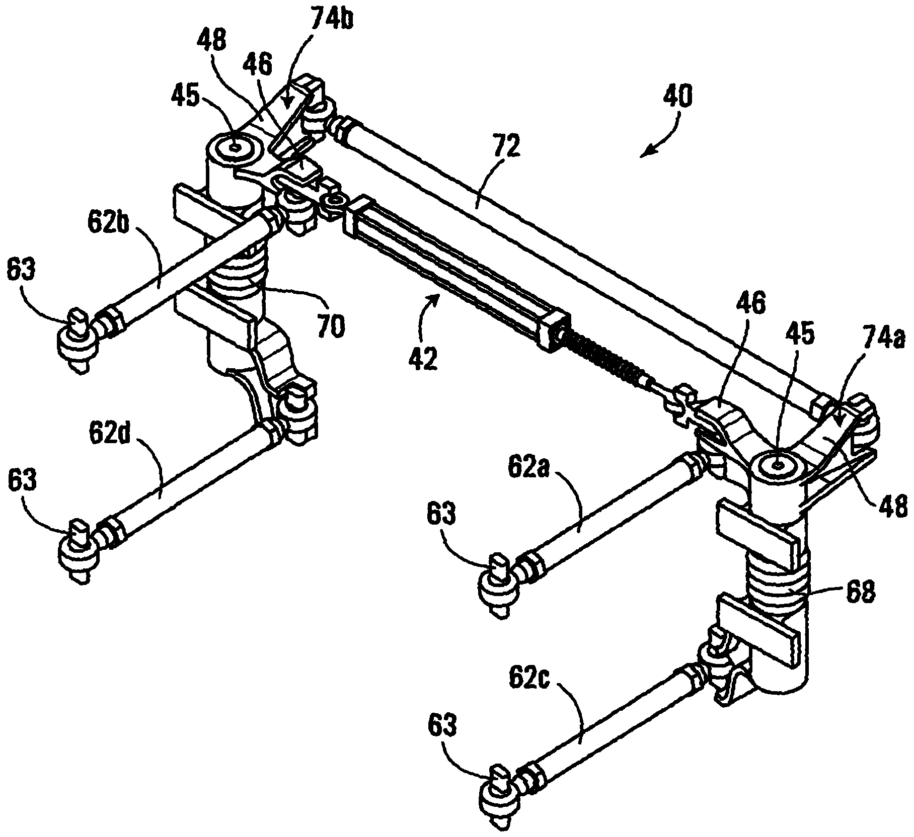 A passive steering assist device for a monorail bogie