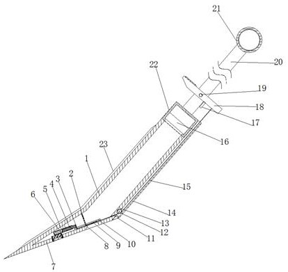 Fertilizing device for tea tree planting