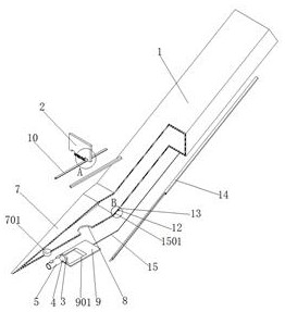 Fertilizing device for tea tree planting