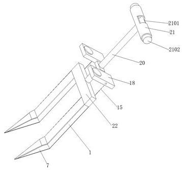 Fertilizing device for tea tree planting