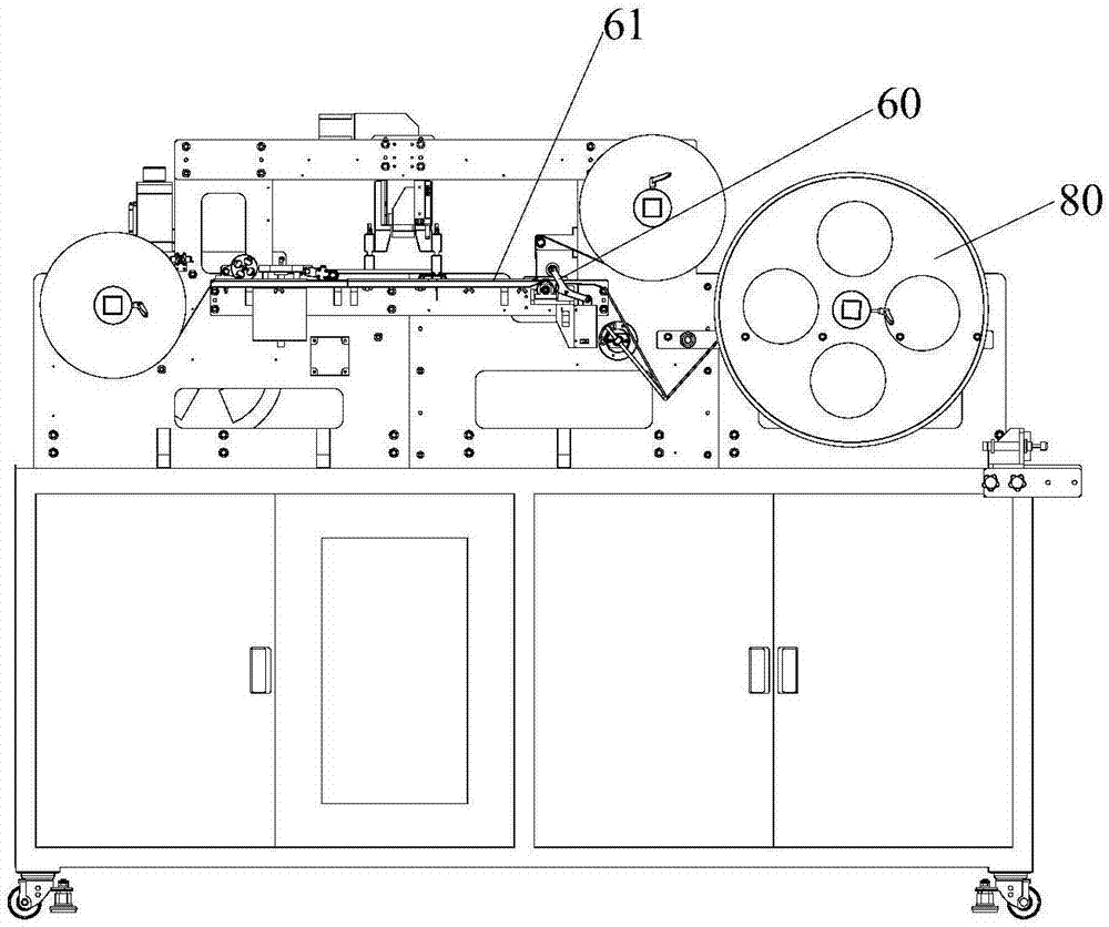 RFID electronic label laminating equipment for tires