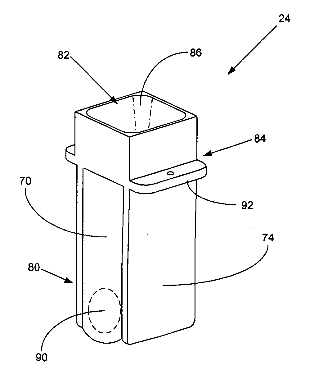 Reaction cuvette having anti-wicking features for use in an automatic clinical analyzer