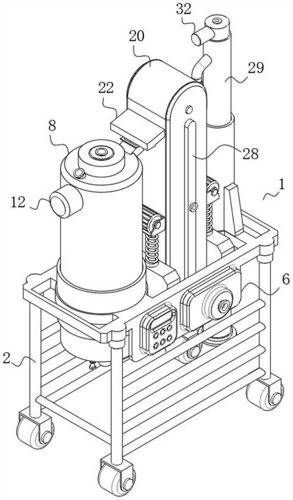 Agricultural seed draining equipment based on vibration structure