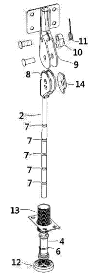 Sofa backrest connecting device