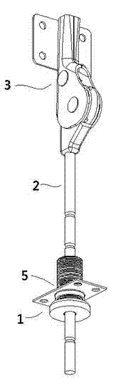 Sofa backrest connecting device