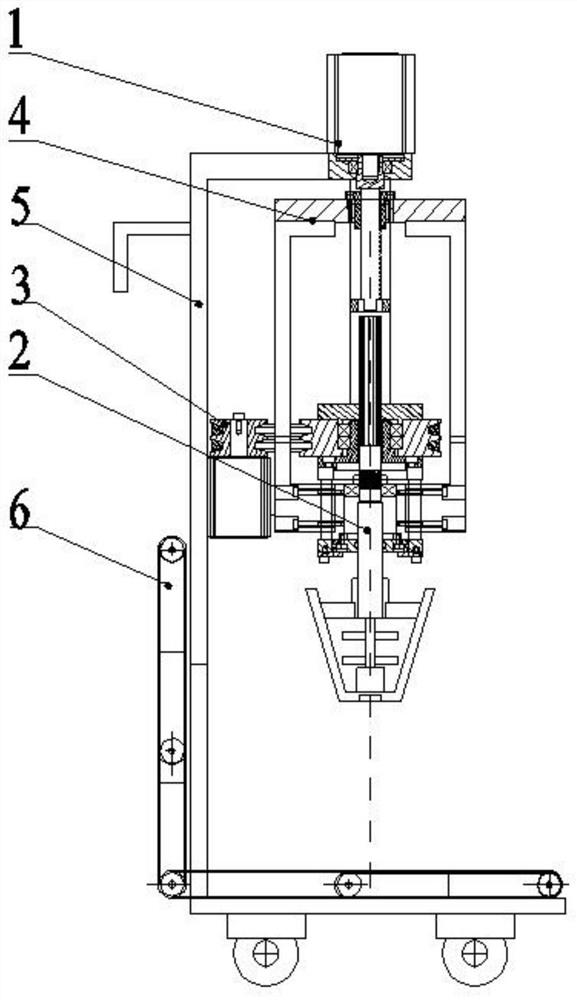 A large resistance material automatic mixing device