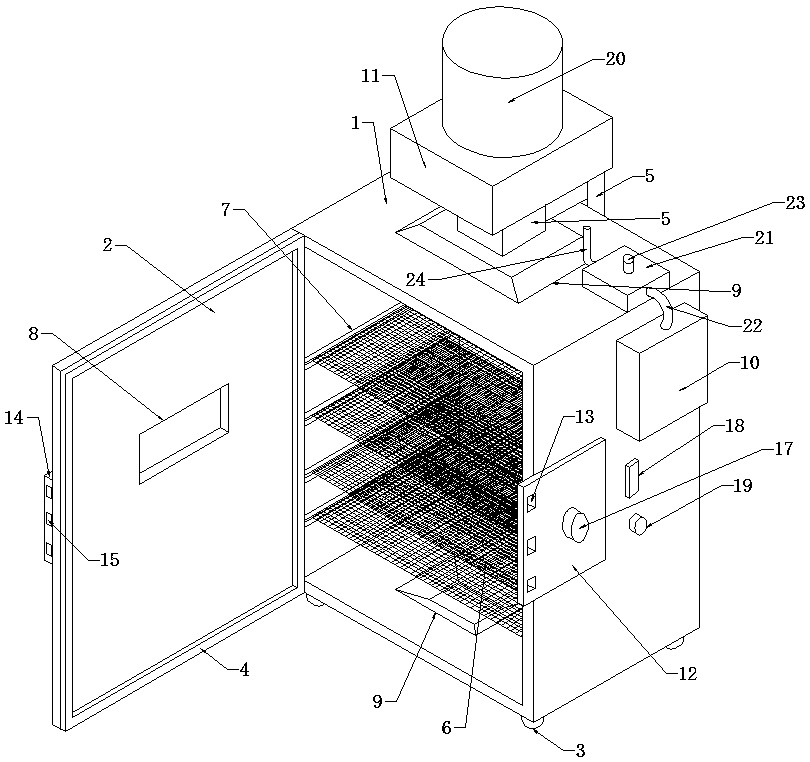 Air blowing type drying box