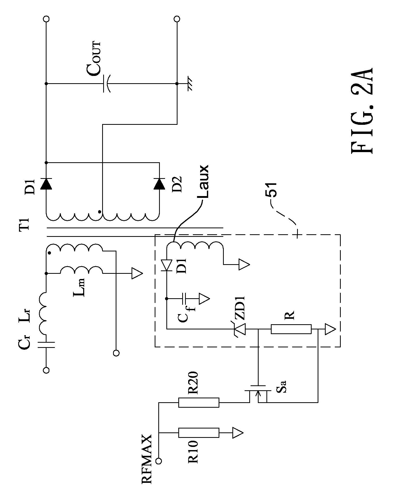 Burst mode resonant power converter with high conversion efficiency