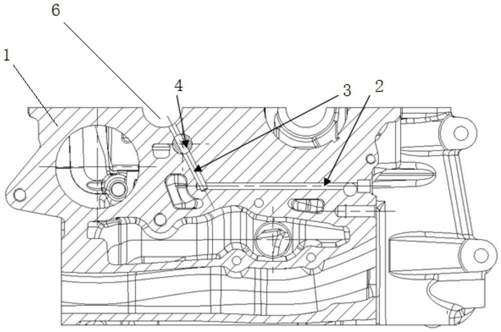 Cylinder cover capable of controlling flow of oil pump