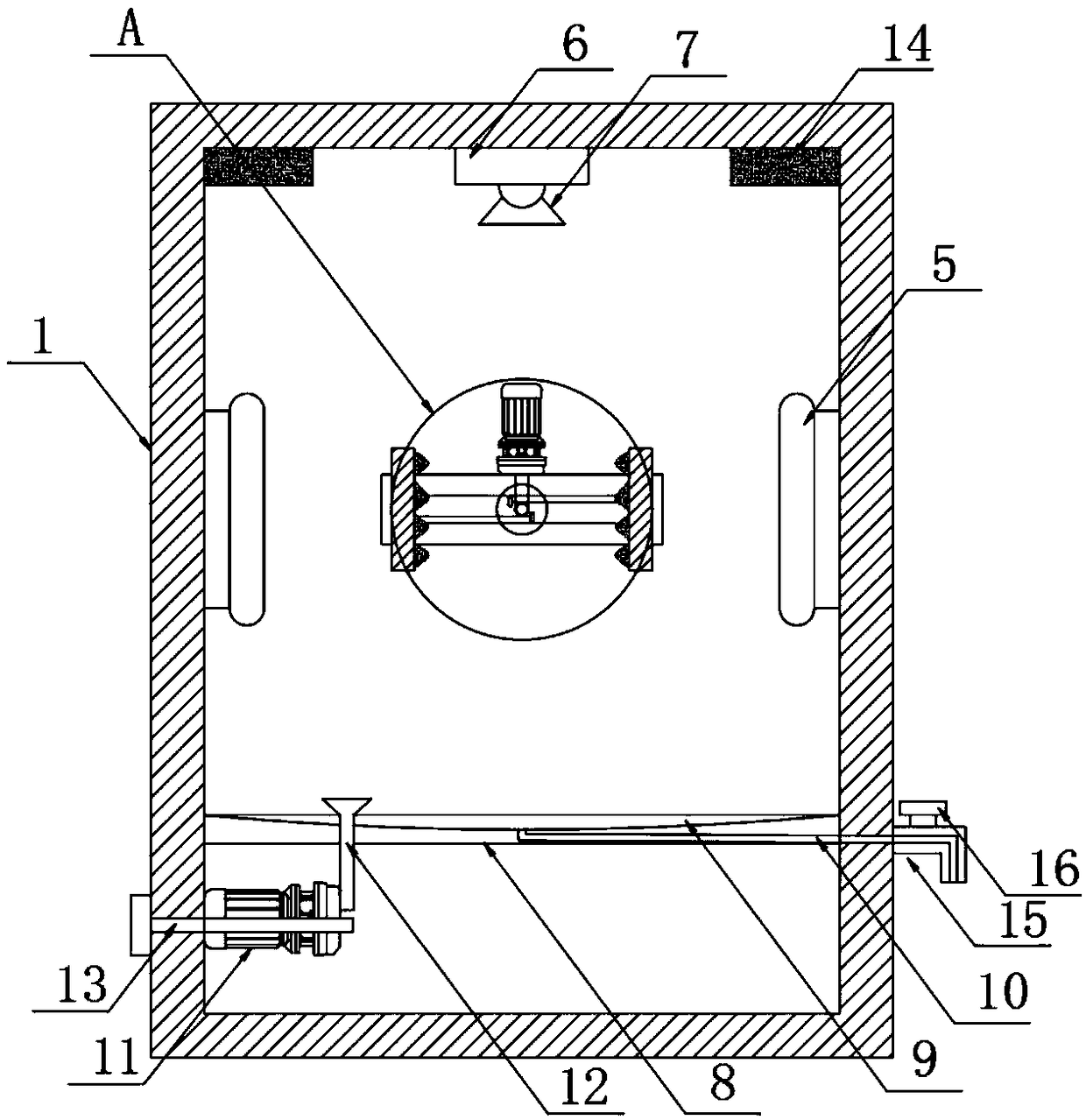 High-temperature carbonization treatment device for bamboo wood toys