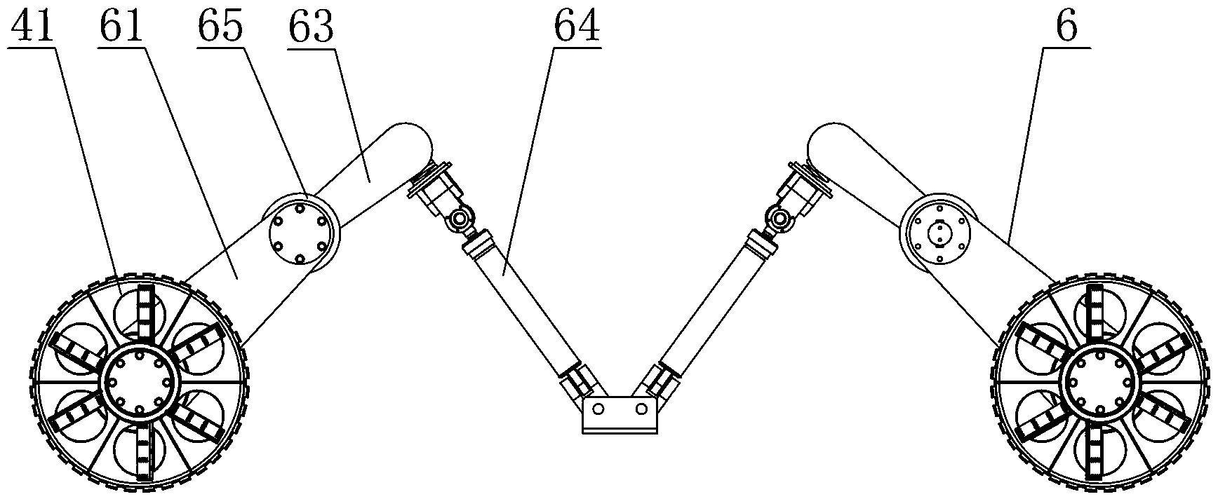 Seabed ore gathering vehicle