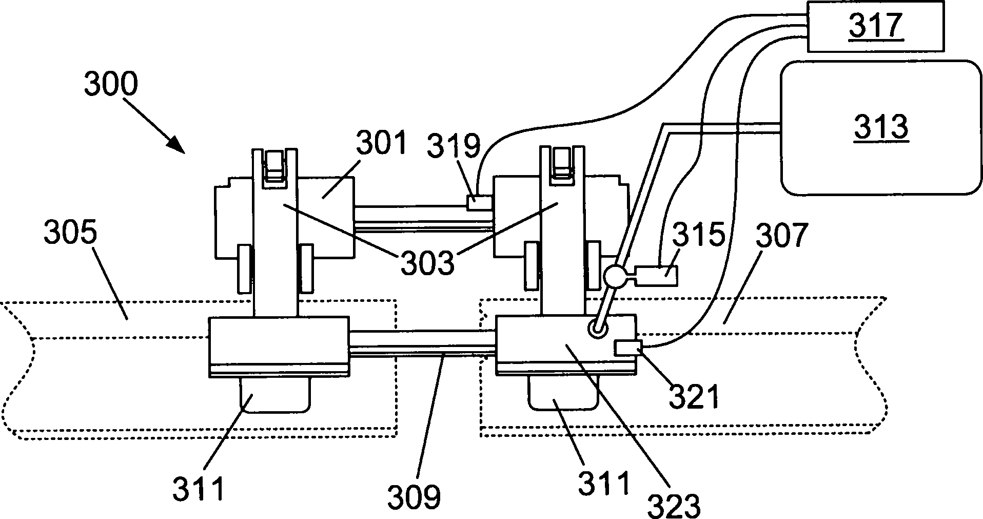 Welding process with jerk compensation