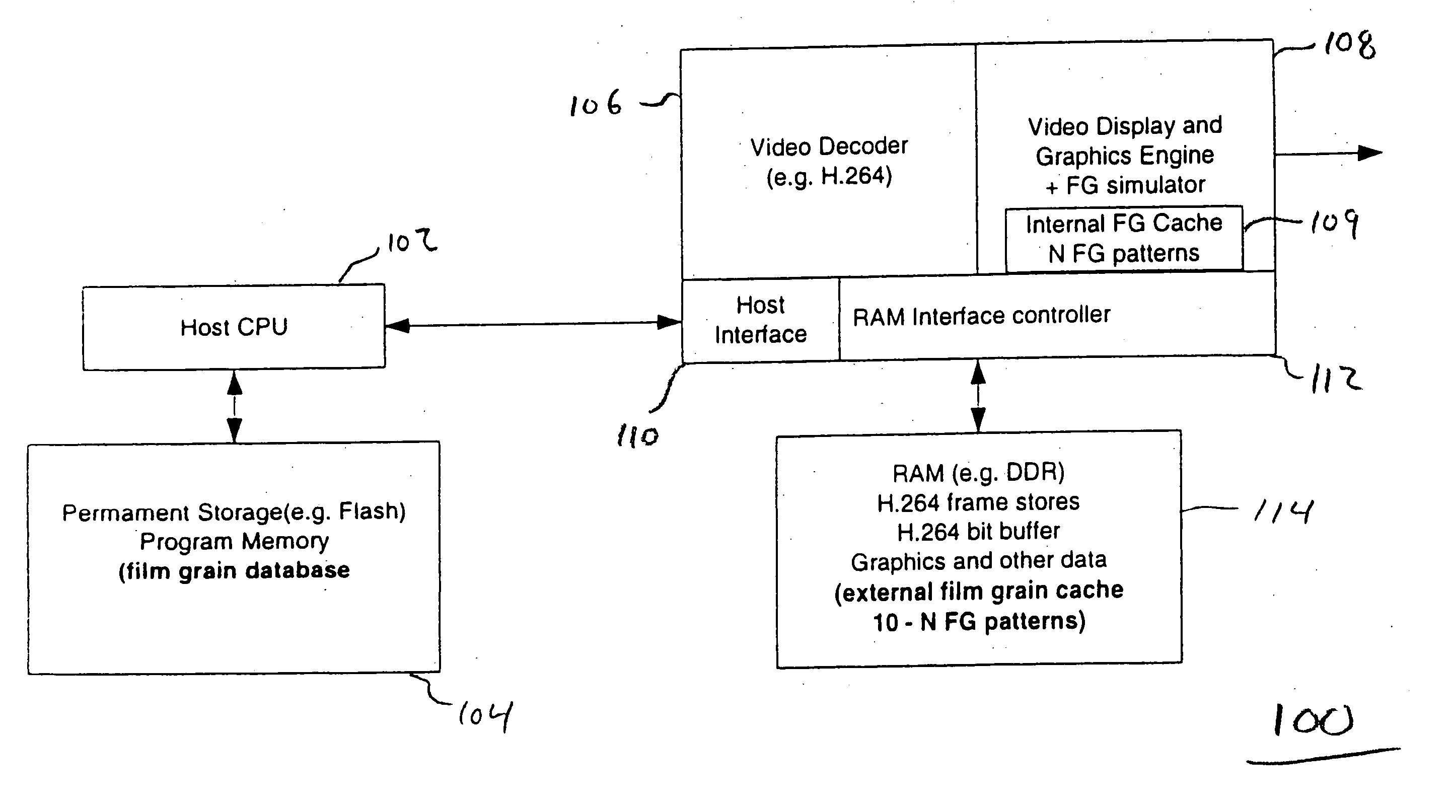 Methods, apparatus and system for film grain cache splitting for film grain simulation