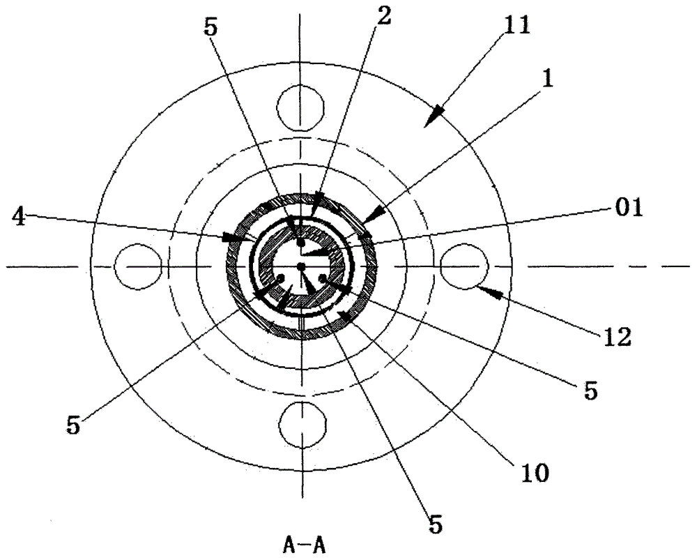 Metering a flow of a fluid through a cylindrical tube section