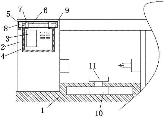 Numerical control lathe convenient in machining